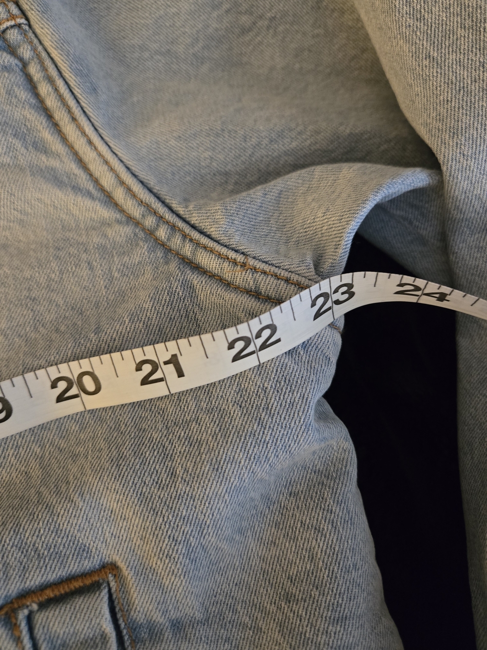 Universal Thread Faux Sherpa Collar Lining Denim Jacket Blue Unisex XL EUC - Picture 11 of 13